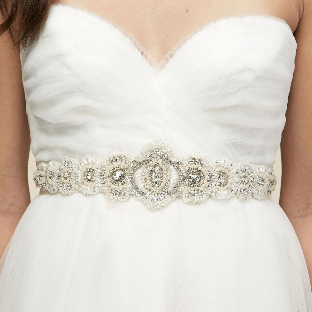 Untamed Petals Bridal Belt Sash